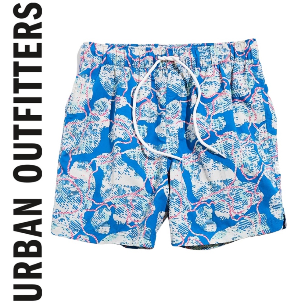 BDG Urban Outfitters Abstract Cow Print Swim Short